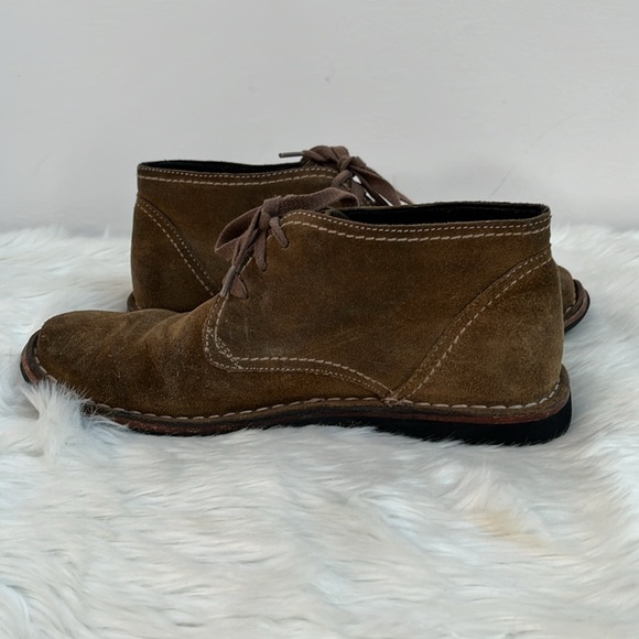 John Varvatos Men Brown Distressed Suede Chukka Boots Size 8M Lace Up Ankle main image 14